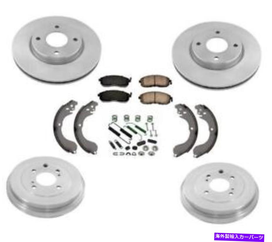 Brake Drum ֥졼ǥɥॷ塼ץ󥰥åȥ07-12 2.0L 7pc New Brakes Disc Rotors Drums Shoes Spring Kit for Nissan Sentra 07-12 2.0L 7pc