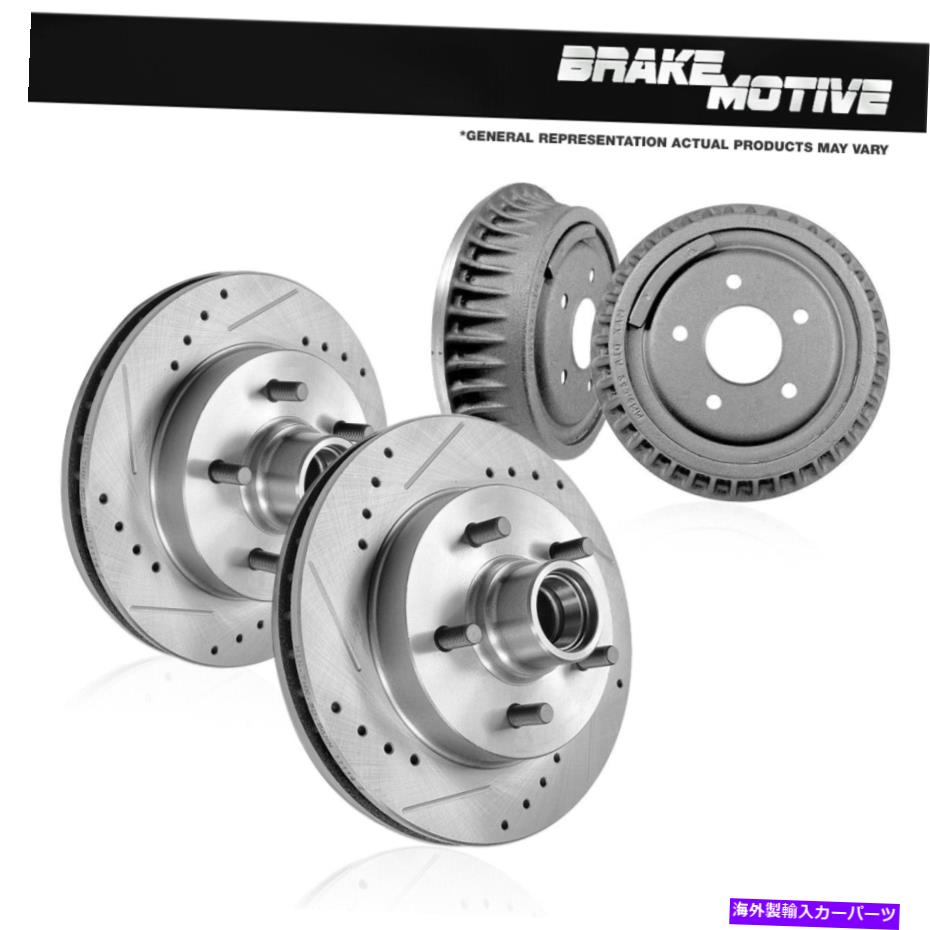 Brake Drum 郊外のエクスプレスタホサバナユーコンフロントブレーキローターとリアブレーキドラム For Suburban Express Tahoe Savana Yukon Front Brake Rotors & Rear Brake Drums