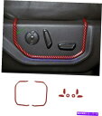 trim panel フォードF-150 F150 17-2021の赤いカーボンファイバーシートハンドル装飾パネルフレーム Red Carbon Fiber Seat Handle decoration Panel Frame For Ford F-150 F150 17-2021(2)