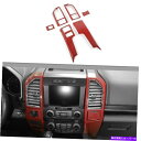 trim panel 6x中央コントロールパネルカバー2015+フォードF150レッドカーボンファイバー用のトリムベゼル 6x Central Control ...