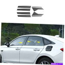 trim panel ホンダシビック2022-2023ブラックチタンBCピラーパネルウィンドウトリムカバー8pcs For Honda Civic 2022-2023 Black Titanium Bc Pillar Panel Window Trim Covers 8pcs(2)