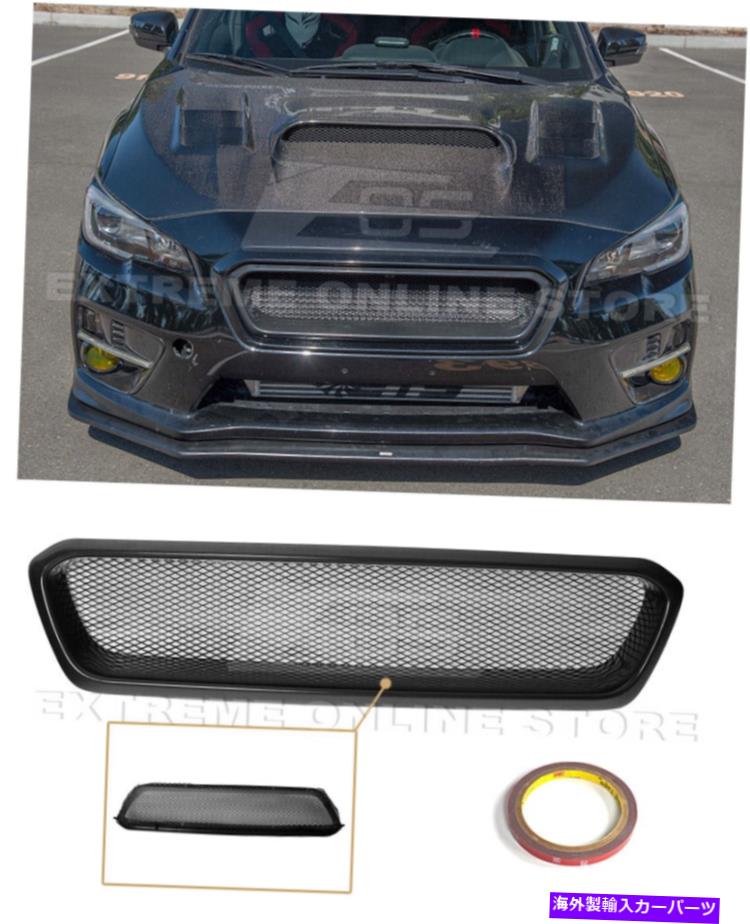 trim panel 15-17 Subaru wrx sti | CSスタイルマットブラックフロントバンパーグリルベントカバー For 15-17 Subaru WRX STi | CS Style Matte Black Front Bumper Grille Vent Cover