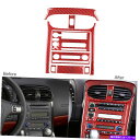 trim panel 8PCレッドカーボンファイバーセンターコンソールパネルシボレーコルベットC6 2005-07のためのトリム 8Pc Red Carbon ...