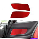 trim panel フォードマスタング2015-2020レッドカーボンファイバーテールドアアームレストパネルカバートリム For Ford Mustang 2...