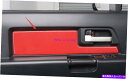 trim panel トヨタFJクルーザーのためのレッドカーボンファイバーインテリアドア装飾パネル2007-2020 Red Carbon Fiber Inte...