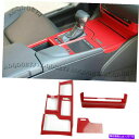 trim panel 3p Lexus ES350/300H 2019-2022レッドカーボンファイバーギアシフトパネルモールディングトリム 3P For Le...