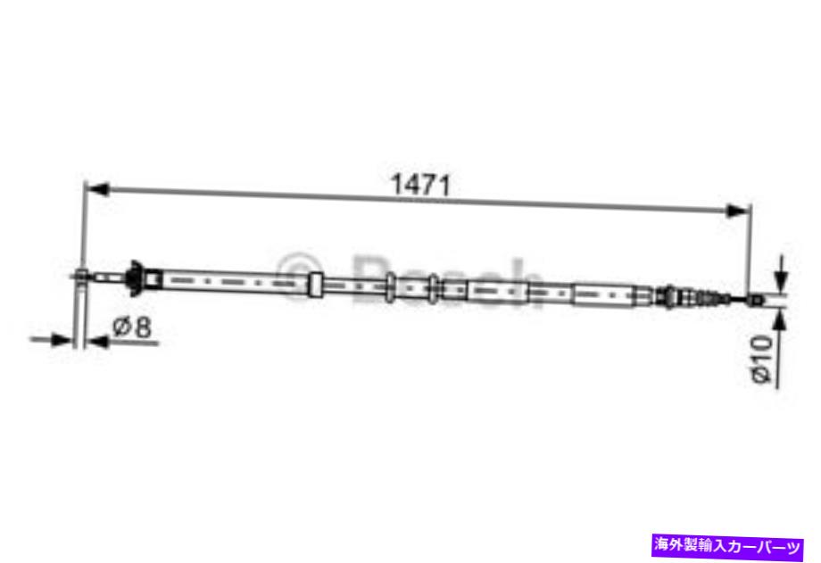 Brake Cable ボッシュパーキングブレーキケーブルフィットフィアットパンダボディワゴンハッチバック2004-1987477970 BOSCH Parking Brake Cable Fits FIAT Panda Body Wagon Hatchback 2004- 1987477970