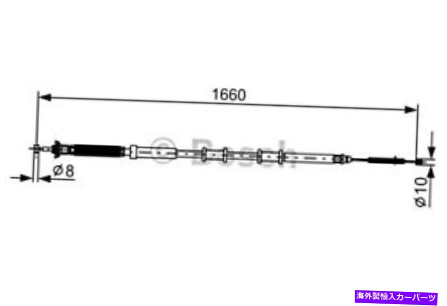 Brake Cable ボッシュパーキングブレーキケーブルフィットフィアットグランデプントハッチバック2005- 1987477973 BOSCH Parking Brake Cable Fits FIAT Grande Punto Hatchback 2005- 1987477973