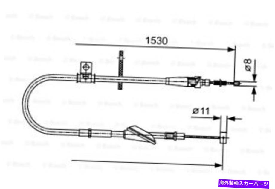 Brake Cable ボッシュパーキングブレーキケーブルフィットオペルアギラハッチバック2000-2008 1987482136 BOSCH Parking Brake Cable Fits OPEL Agila Hatchback 2000-2008 1987482136