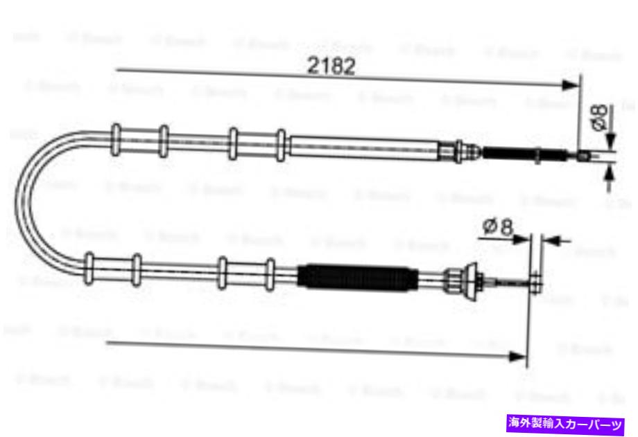 Brake Cable フィアットオペルドブロMPVコンボツアーのボッシュパーキングブレーキケーブル1987482594 BOSCH Parking Brake Cable For FIAT OPEL Doblo Mpv Combo Tour 1987482594