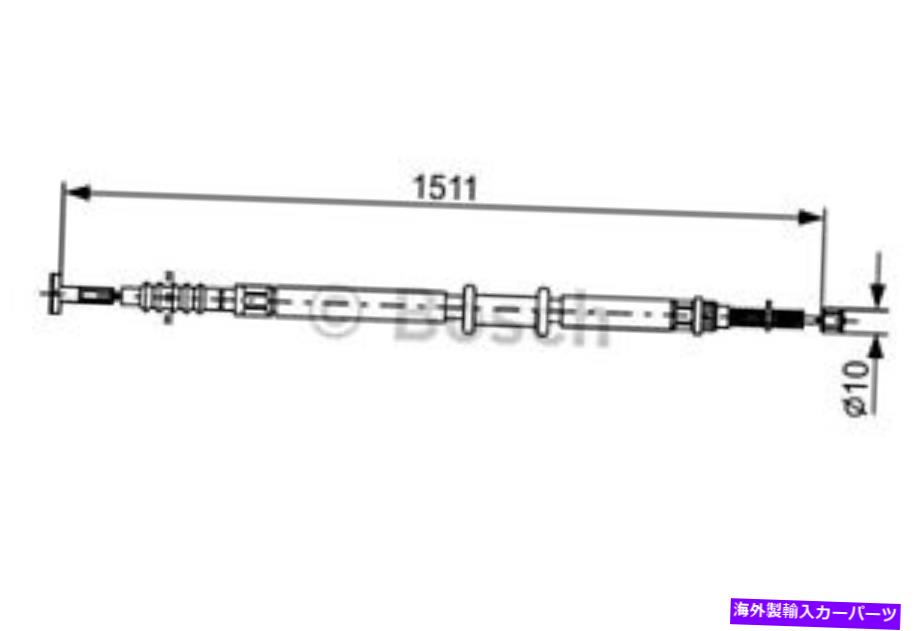 Brake Cable ボッシュパーキングブレーキケーブルフィットフィアットアルベアパリオペトラシエナ2001- 1987477968 BOSCH Parking Brake Cable Fits FIAT Albea Palio Petra Siena 2001- 1987477968