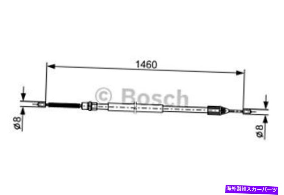 Brake Cable ボッシュパーキングブレーキケーブルフィットルノートゥインゴハッチバック1993- 1987477646 BOSCH Parking Brake Cable Fits RENAULT Twingo Hatchback 1993- 1987477646