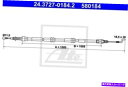 Brake Cable ケーブル、パーキングブレーキATE 24.3727-0184.2 7H0609701D Cable, parking brake ATE...