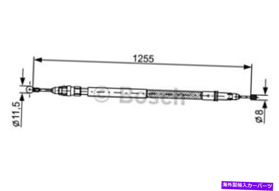 Brake Cable ボッシュパーキングブレーキケーブルフィットシトロエンフィアットユリスランチアプジョー807 2002- BOSCH Parking Brake Cable Fits CITROEN FIAT Ulysse LANCIA PEUGEOT 807 2002-