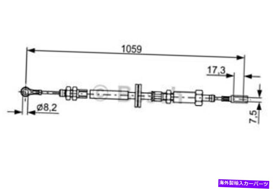 Brake Cable ボッシュパーキングブレーキケーブルはシトロエンジャンパーフィアットドゥカトプジョー1994- BOSCH Parking Brake Cable Fits CITROEN Jumper FIAT Ducato PEUGEOT 1994-