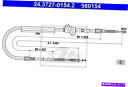 Brake Cable ケーブル、パーキングブレーキATE 24.3727-0154.2 4A0609721D Cable, parking brake ATE...