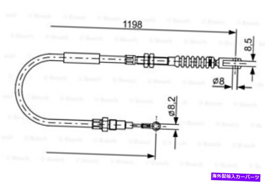 Brake Cable ボッシュパーキングブレーキケーブルフィットランドローバーディスカバリーレンジSUV 1981-1998 BOSCH Parking Brake Cable Fits LAND ROVER Discovery Range Suv 1981-1998