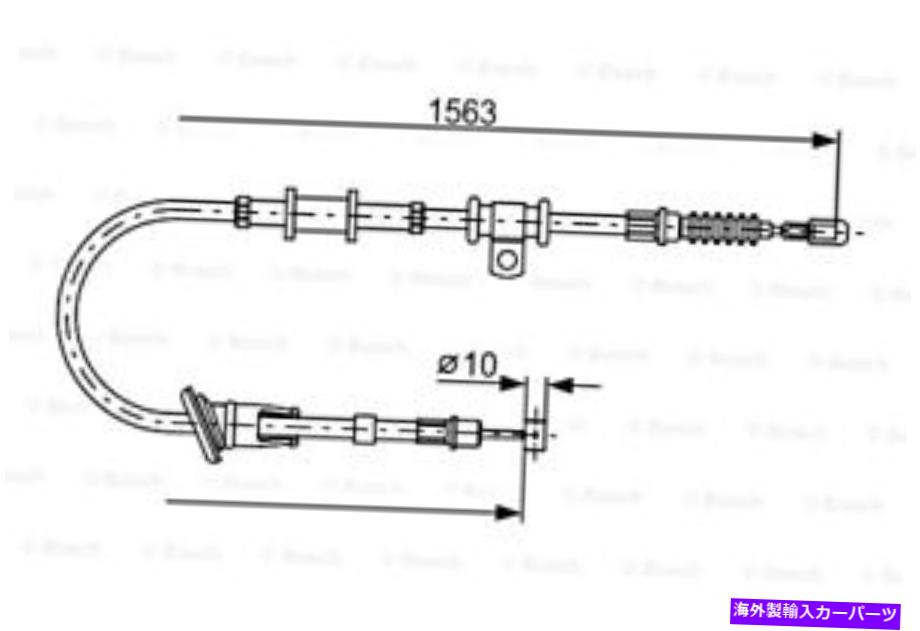 Brake Cable Bosch Parking Brake Cable Fits Mitsubishi Space MPV 1998-2004 1987482064 BOSCH Parking Brake Cable Fits MITSUBISHI Space MPV 1998-2004 1987482064