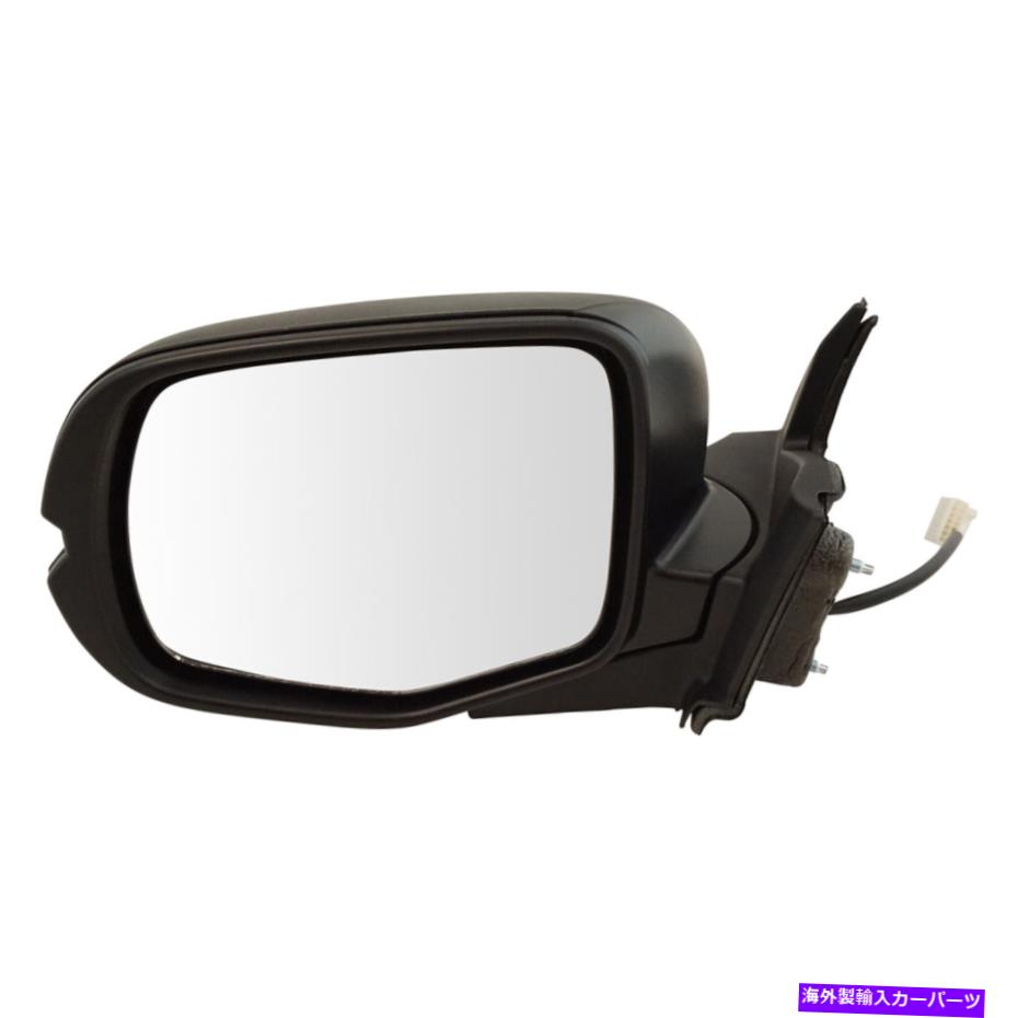 USミラー TRQミラーパワーテクスチャブラックドライバーサイドホンダパイロットリッジラインのために左 TRQ Mirror Power Textured Black Driver Side Left for Honda Pilot Ridgeline New