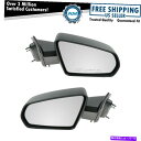 USミラー サイドビューミラー08-13アベンジャー用のパワーテクスチャブラック左&右ペアセット Side View Mirrors Power Textured Black Left & Right Pair Set for 08-13 Avenger
