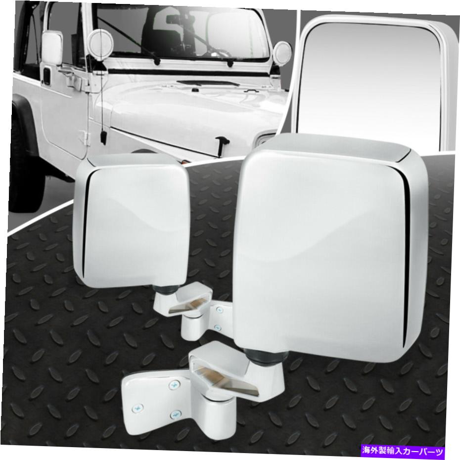 USミラー 87-95のジープラングラーペアOEスタイルマニュアル調整サイドビュードアミラー FOR 87-95 JEEP WRANGLER PAIR OE STYLE MANUAL ADJUSTMENT SIDE VIEW DOOR MIRROR