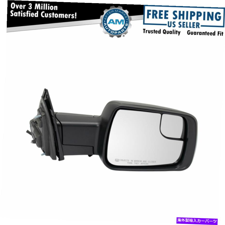 USミラー ミラーパワー加熱スポッターガラスチェッカースタイルRHサイドラム1500 Mirror Power Heated Spotter Glass Checkered Style RH Side for Ram 1500