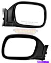 USミラー サイドビューミラーマニュアルペア左左97-01ジープチェロキーXJ Side View Mirrors Manual Pair Right Left for 97-01 Jeep Cherokee XJ