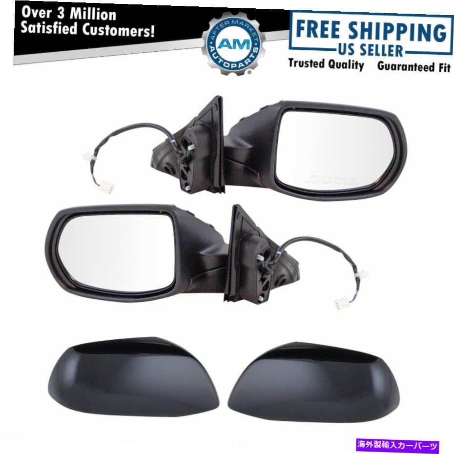 USミラー ミラーパワースムーズブラックペアセット2のホンダHRV新しいセット Mirror Power Smooth Black Pair Set of 2 for Honda HRV New