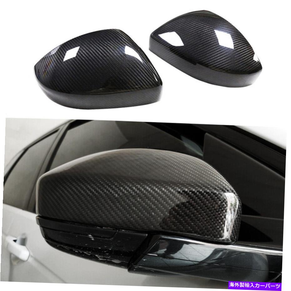 USミラー ランドローバーディスカバリースポーツのための本物のカーボンファイバーカーサイドミラーカバーキャップ Real Carbon Fiber Car Side Mirror Cover Caps For Land Rover Discovery Sport