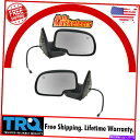 USミラー TRQサイドビューは、Chevy GMC用のPuddle Gloss Black LH/RHペアで電力加熱 TRQ Side View Mirrors Power Heated w/Puddle Gloss Black LH/RH Pair for Chevy GMC