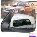 USミラー クロム左の外側サイドミラー付きLED 5PのLED D-Max TFR TFS 2007-2011 Chrome Left Exterior Side Mirror w/LED 5P For Isuzu D-Max TFR TFS 2007-2011