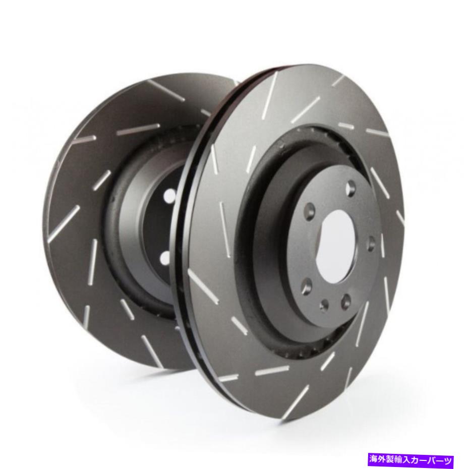 brake disc rotor ホンダシビック1990-2000リアブレーキロータースポーツスロット1.7L -2つのセット EBC For Honda Civic 1990-2000 Rear Brake Rotors Sport Slotted 1.7L - Set of Two