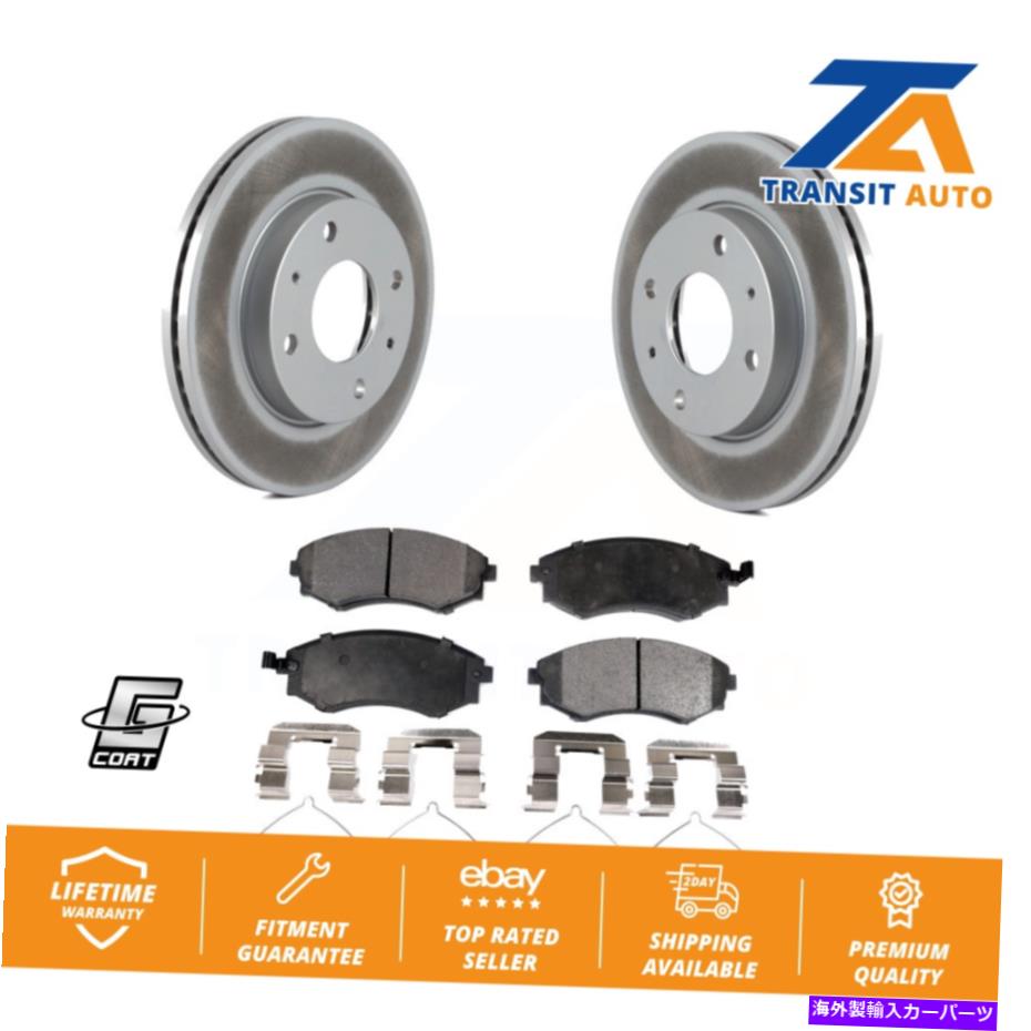 brake disc rotor フロントコートディスクブレーキローターローターセミメタリックパッドキットヒュンダイエラントラソナタティア Front Coat...