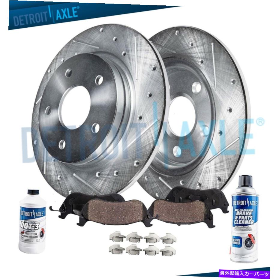 brake disc rotor 2008-2016の302mmリアドリルブレーキローターパッドMitsubishi Lancer Outlander 302mm Rear DRILLED Brake Rotors Pads for 2008-2016 Mitsubishi Lancer Outlander