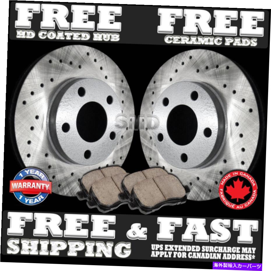 brake disc rotor P1189リアドリルブレーキローター2011年のセラミックパッド2012年ヒュンダイエラントラ2.0L P1189 REAR Drilled Brake Rotors Ceramic Pads FOR 2011 2012 Hyundai Elantra 2.0L