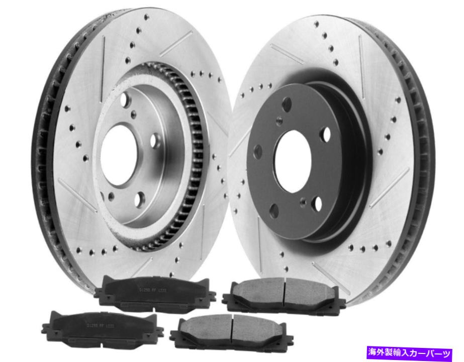 brake disc rotor レクサスES300H ES350トヨタカムリアバロンB2A用のフロントディスクブレーキローターパッド Front Disc Brake Rotors Pads for Lexus ES300h ES350 Toyota Camry Avalon B2A