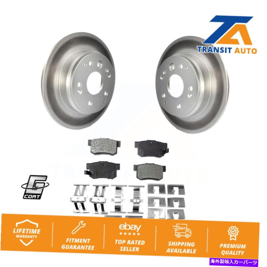 brake disc rotor Acura tl Honda Element用のリアコーティングディスクブレーキローターとセラミックパッドキット Rear Coated Disc Brake Rotors And Ceramic Pads Kit For Acura TL Honda Element