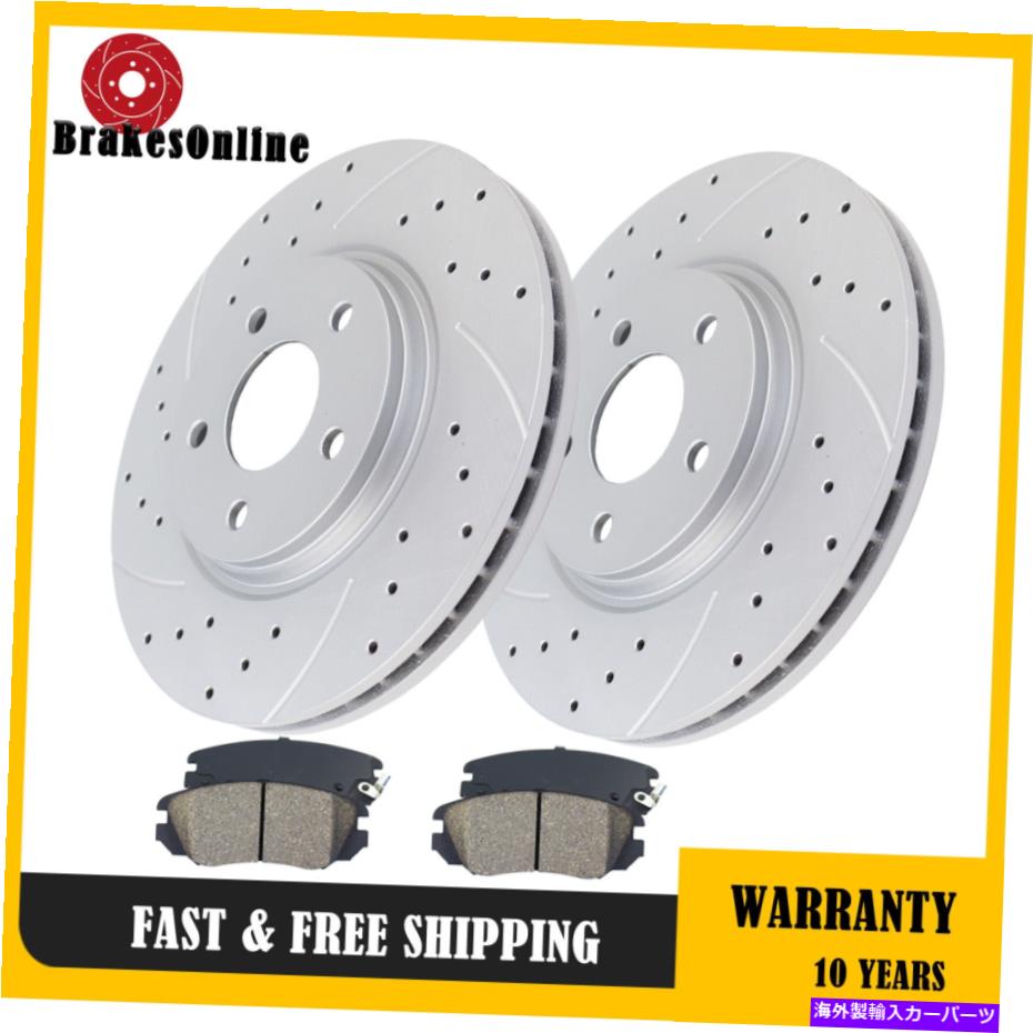 brake disc rotor 296mmフロントブレーキローターブレーキパッドポンティアックG6シボレーマリブブレーキ 296mm Front Brake Rotors Brake Pads Fit for Pontiac G6 Chevrolet Malibu Brakes