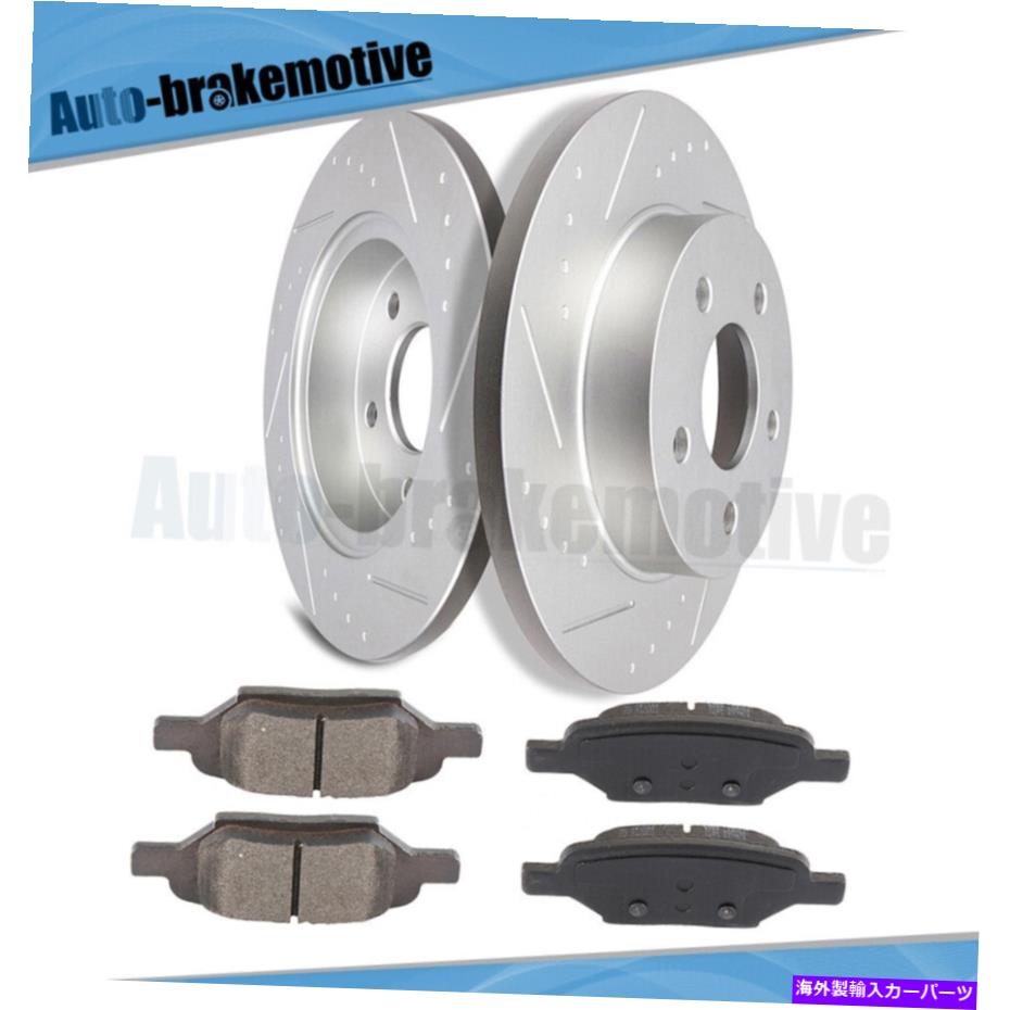 brake disc rotor ܥ졼ޥ2PC 04-12ꥢåȥ֥졼ǥ4PCSߥåѥå 2PCS FOR CHEVROLET MALIBU 04-12 REAR SLOT BRAKE DISCS ROTORS 4PCS CERAMIC PADS