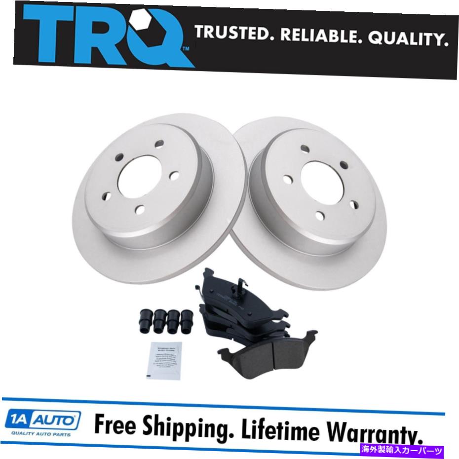 brake disc rotor Town＆Country Grand Caravan用のTRQブレーキパッドコーティングローターキットセラミックリア TRQ Brake Pad Coated Rotor Kit Ceramic Rear for Town & Country Grand Caravan