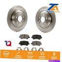 brake disc rotor ボルボS60 XC70 S80 V60クロスカントリー用のリアブレーキローターセミメタルパッドキット Rear Brake Rotors Semi-Metallic Pad Kit For Volvo S60 XC70 S80 V60 Cross Country(2)