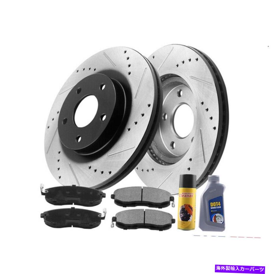 brake disc rotor ポンティアックG6 G5オーラ2004-2012シボレーマリブJ2用のフロントブレーキローターとパッド Front Brake Rotors & Pads for Pontiac G6 G5 Aura 2004-2012 Chevy Malibu J2