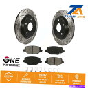 brake disc rotor ダッジグランドキャラバンタウン用のリアドリルスロットブレーキローターセミメタリックパッドキット& Rear Drill Slo...