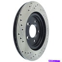 brake disc rotor ディスクブレーキロータースポーツクロスドリルとスロット付きリアフフィット05-14マスタング Disc Brake Rotor-Sport Cross-Drilled and Slotted Rear Left fits 05-14 Mustang