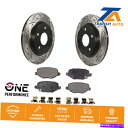 brake disc rotor ダッジグランドキャラバンタウン用のリアドリルスロットブレーキローターセミメタリックパッドキット& Rear Drill Slo...