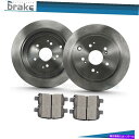 brake disc rotor リアディスクブレーキローターとセラミックパッドセットフィット2003-2008ホンダパイロット3.5L Rear Disc Brake Rotors & Ceramic Pads Set Fits 2003-2008 Honda Pilot 3.5L