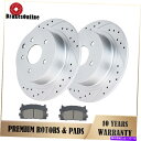 Us Custom Parts Shop USDMで買える「brake disc rotor 260mmリアディスクローターパッドキットフィットホンダシビックアキュラCSXスロットブレーキ 260mm Rear Disc Rotors Pads Kit Fit for Honda Civic Acura CSX Slotted Brakes」の画像です。価格は86,130円になります。