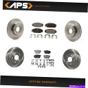 Us Custom Parts Shop USDMで買える「brake disc rotor Acura Honda Civic CSX FWD用のフロント&リアセラミックブレーキパッドとローター Front & Rear Ceramic Brake Pads & Rotors for Acura Honda Civic CSX FWD」の画像です。価格は87,780円になります。