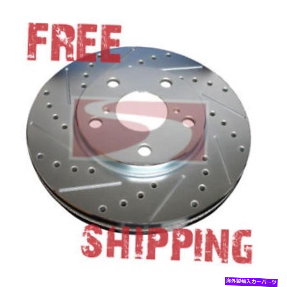 brake disc rotor フロントパフォーマンスクロスドリルスロットドブレーキディスクローターTB40088.121 FRONT Performance Cross Drilled Slotted Brake Disc Rotors TB40088.121