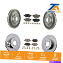 brake disc rotor フロントリアコートディスクブレーキローターローターセミメタリックパッドキットフィアット500ターボチャージ Front Rea...